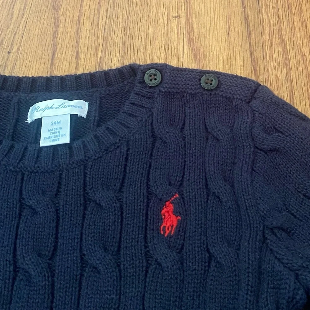 Ralph Lauren Cable Knit Baby Sweater